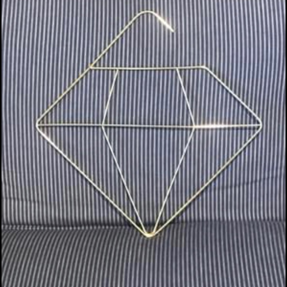 Diamond shape tie/ scarf rack